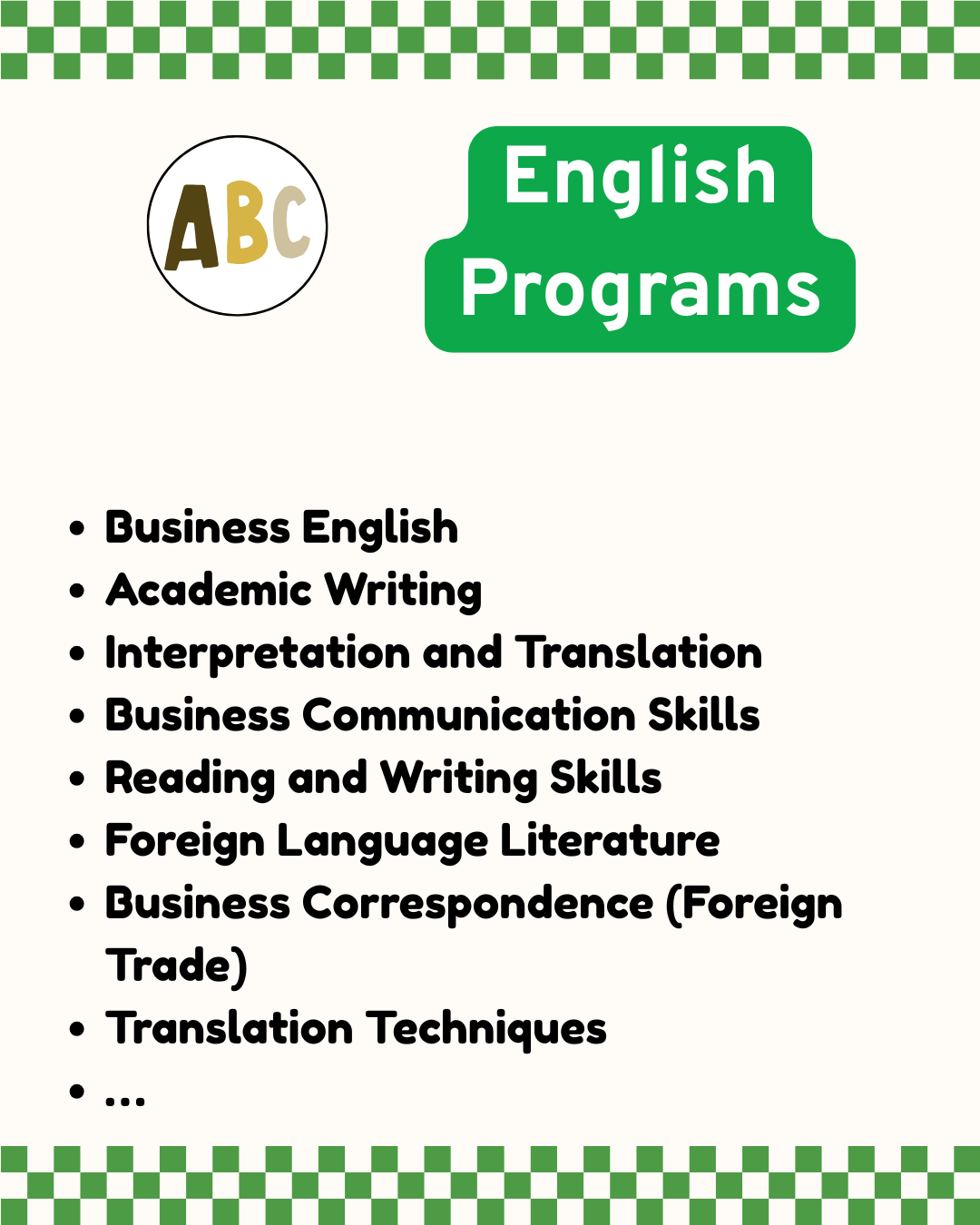 English Programs